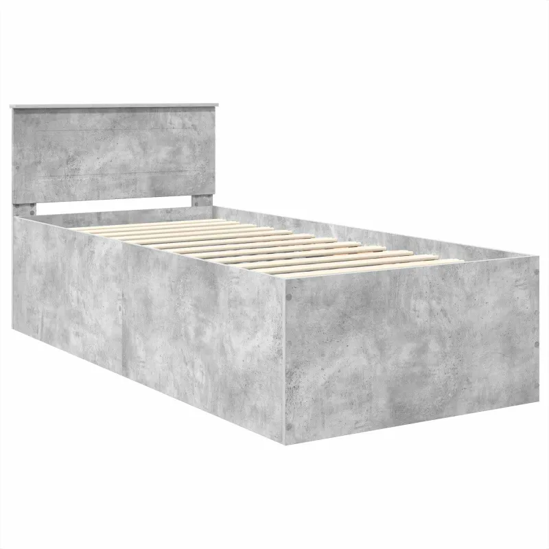 Lovos rėmas Betono pilka 120 x 200 cm Apdirbta mediena