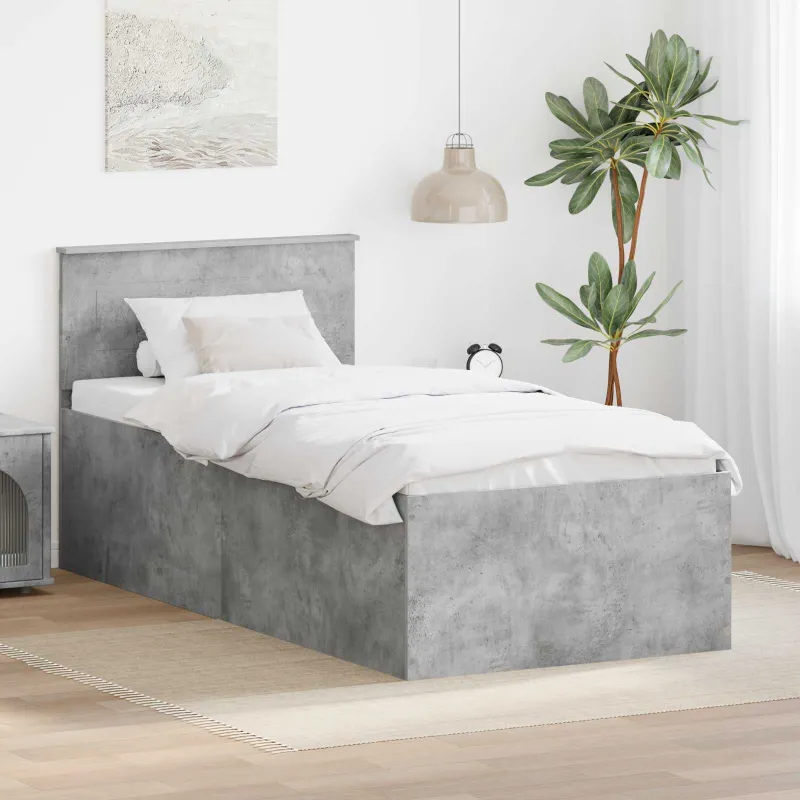 Lovos rėmas Betono pilka 75 x 190 cm Apdirbta mediena