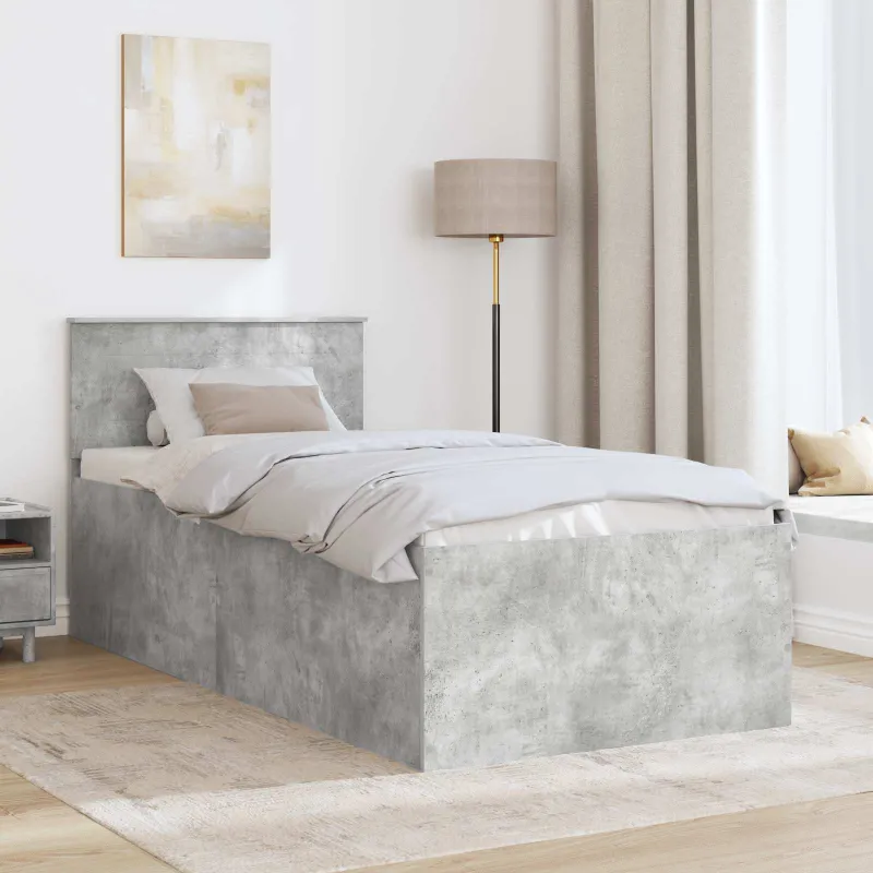 Lovos rėmas Betono pilka 75 x 190 cm Apdirbta mediena