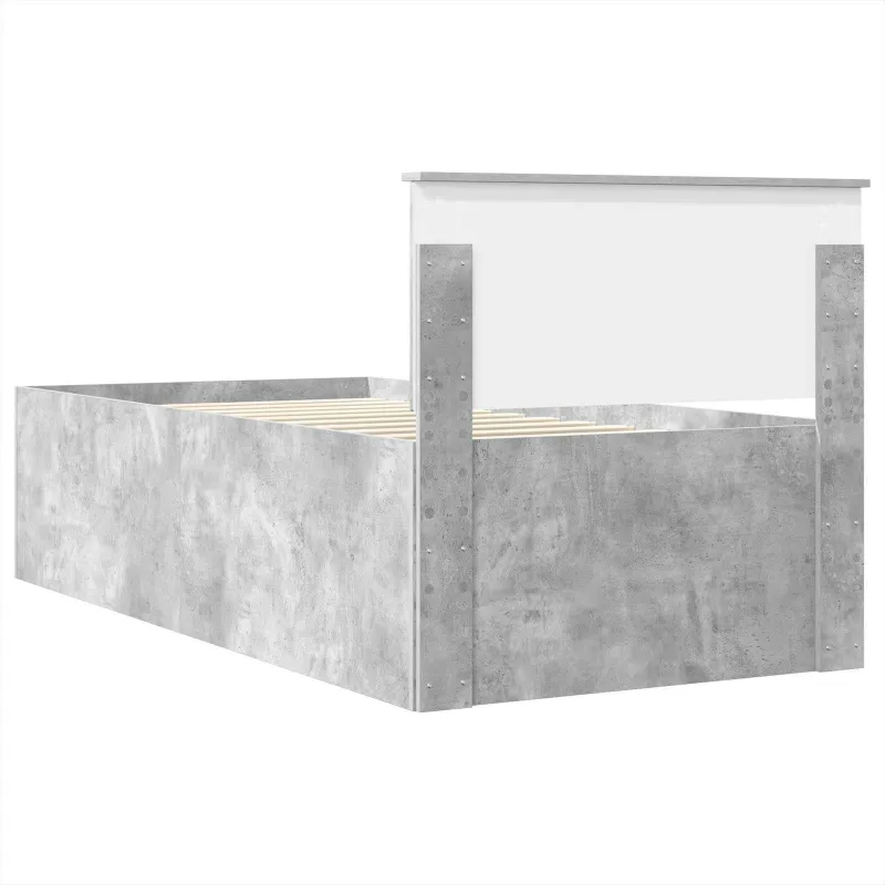 Lovos rėmas Betono pilka 75 x 190 cm Apdirbta mediena