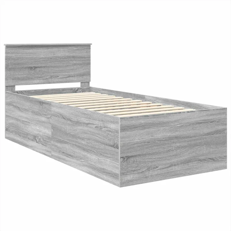 Lovos rėmas Pilkas Sonoma 75 x 190 cm Apdirbta mediena