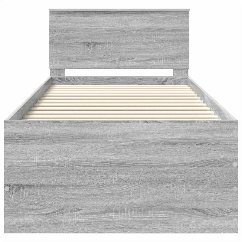 Lovos rėmas Pilkas Sonoma 75 x 190 cm Apdirbta mediena