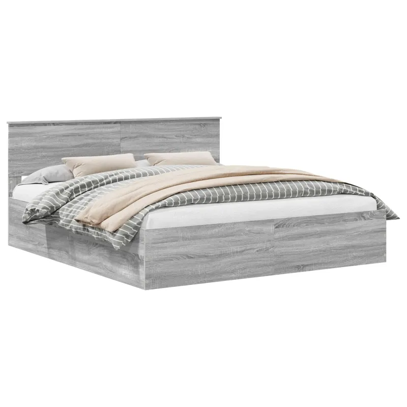Lovos rėmas Pilkas Sonoma 200 x 200 cm Apdirbta mediena