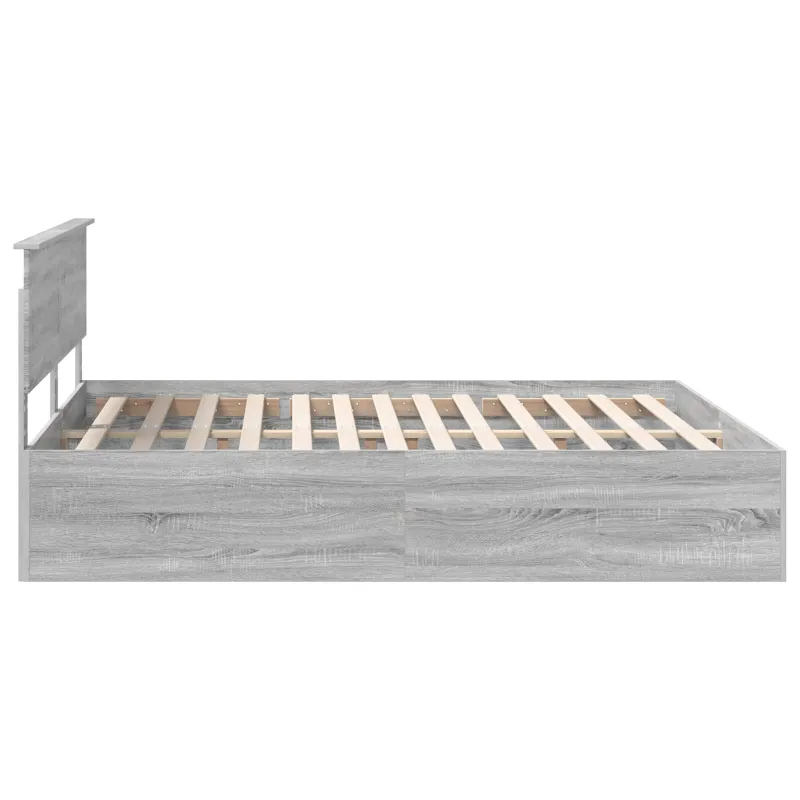 Lovos rėmas Pilkas Sonoma 200 x 200 cm Apdirbta mediena