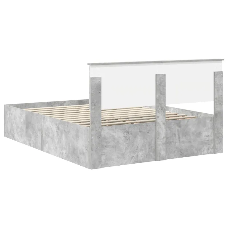 Lovos rėmas Betono pilka 150 x 200 cm Apdirbta mediena