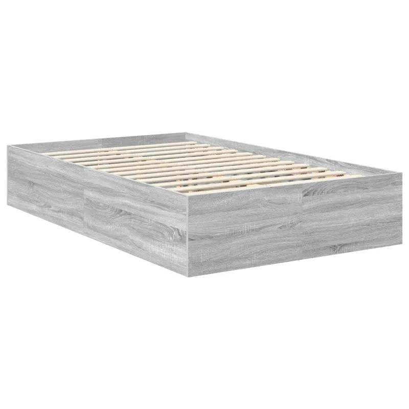 Lovos rėmas Pilkas Sonoma 135 x 190 cm Apdirbta mediena