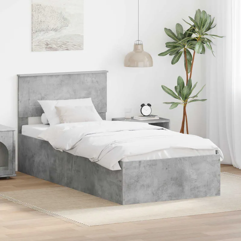 Lovos rėmas Betono pilka 100 x 200 cm Apdirbta mediena