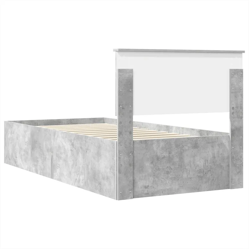 Lovos rėmas Betono pilka 100 x 200 cm Apdirbta mediena