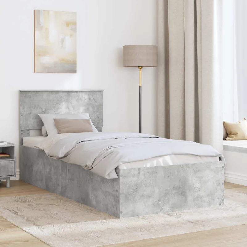 Lovos rėmas Betono pilka 75 x 190 cm Apdirbta mediena
