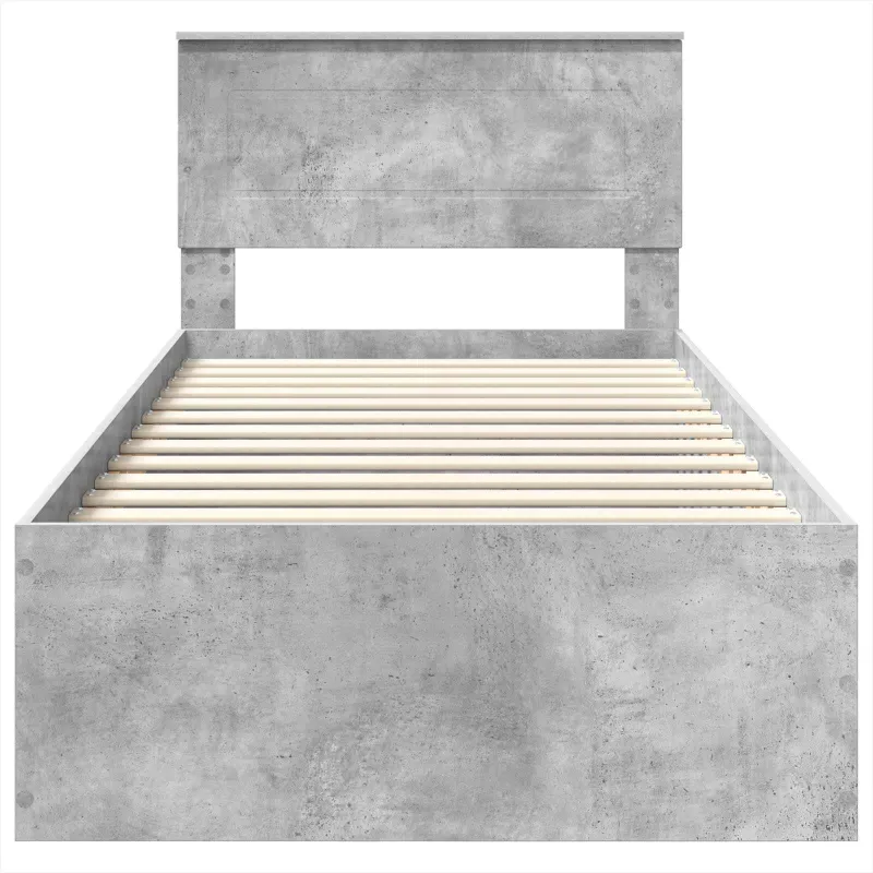 Lovos rėmas Betono pilka 75 x 190 cm Apdirbta mediena