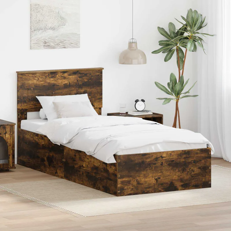 Lovos rėmas Rūkyta ąžuolas 75 x 190 cm Apdirbta mediena