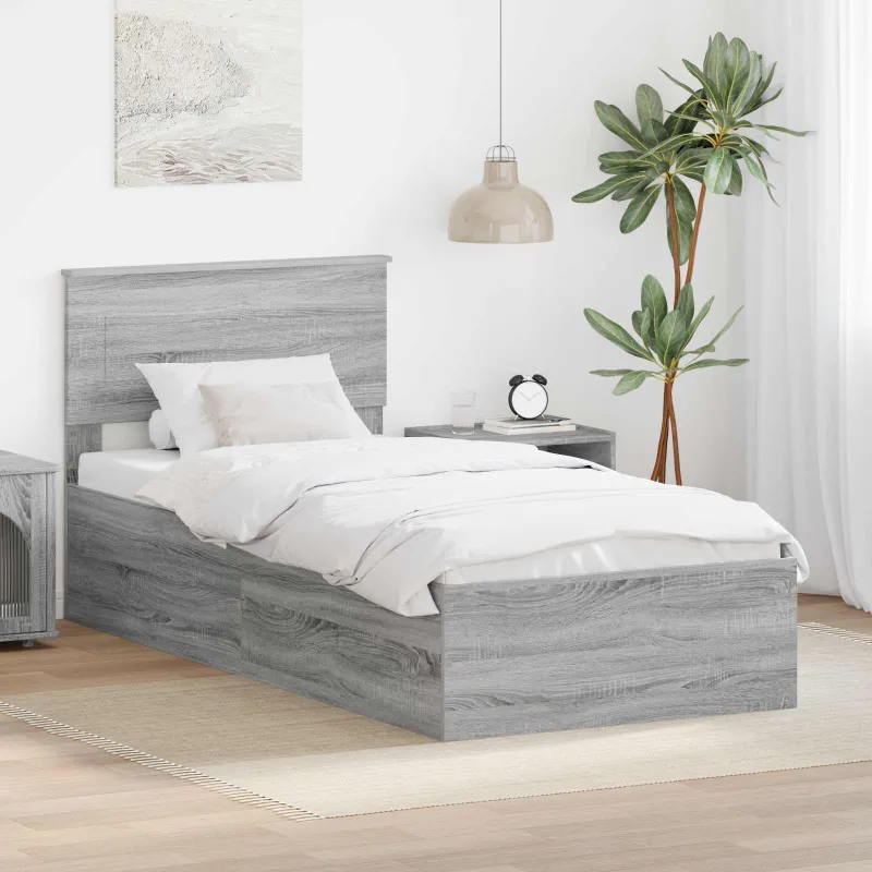 Lovos rėmas Pilkas Sonoma 75 x 190 cm Apdirbta mediena