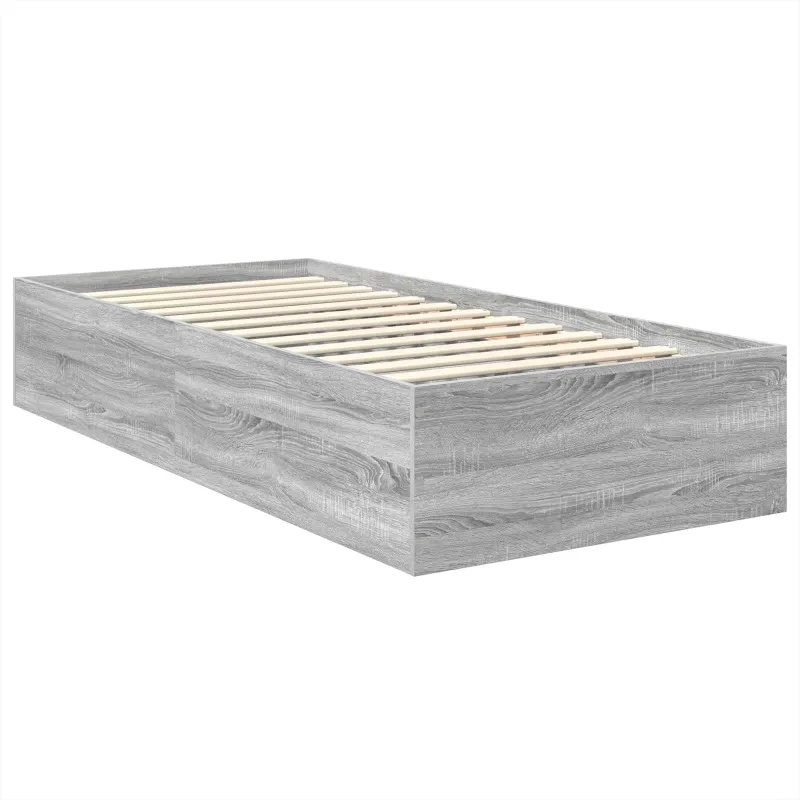 Lovos rėmas Pilkas Sonoma 75 x 190 cm Apdirbta mediena