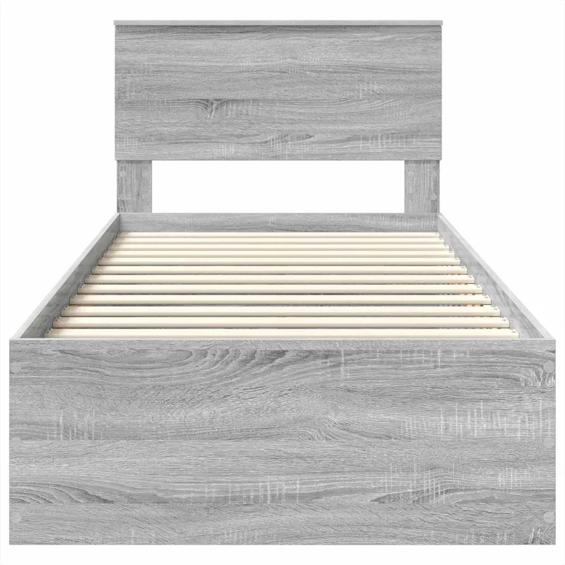Lovos rėmas Pilkas Sonoma 75 x 190 cm Apdirbta mediena
