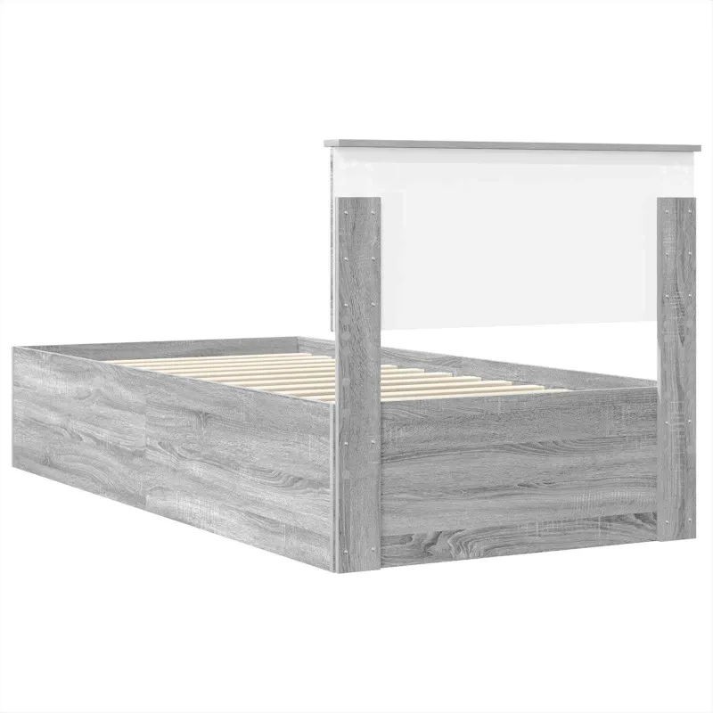 Lovos rėmas Pilkas Sonoma 75 x 190 cm Apdirbta mediena
