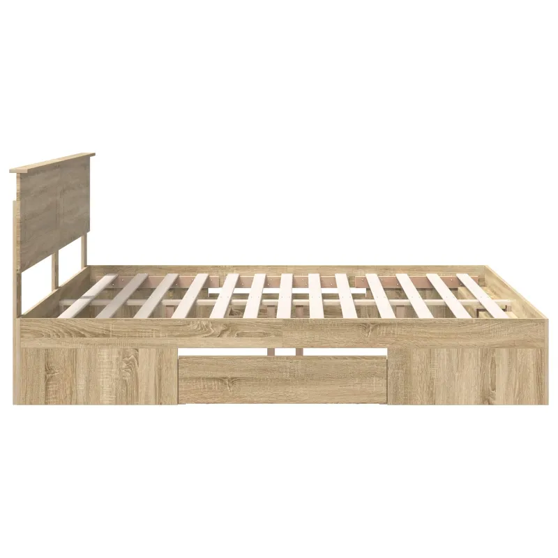 Lovos rėmas Sonoma ąžuolas 200 x 200 cm Apdirbta mediena