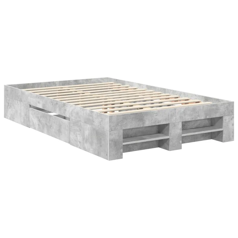 Lovos rėmas Betono pilka 137 x 203 cm Apdirbta mediena