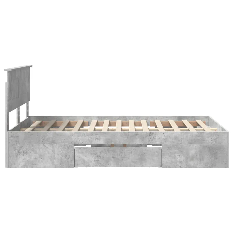 Lovos rėmas Betono pilka 120 x 200 cm Apdirbta mediena