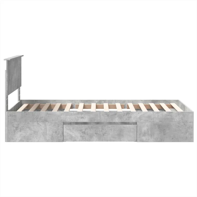 Lovos rėmas Betono pilka 80 x 200 cm Apdirbta mediena