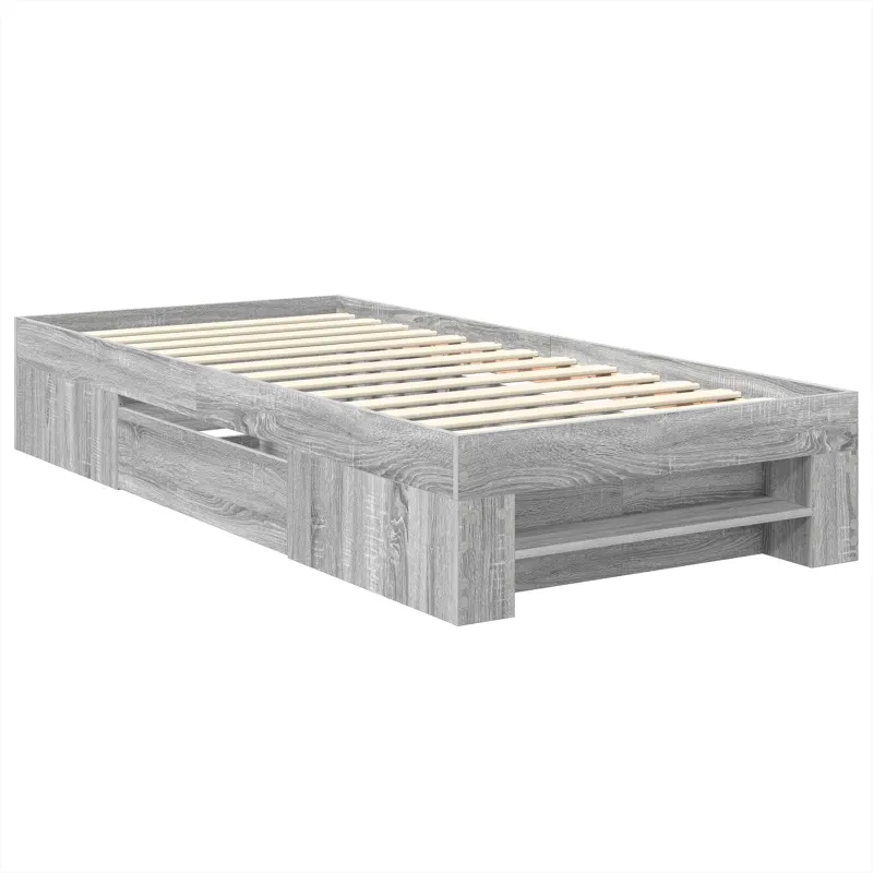 Lovos rėmas Pilkas Sonoma 80 x 200 cm Apdirbta mediena