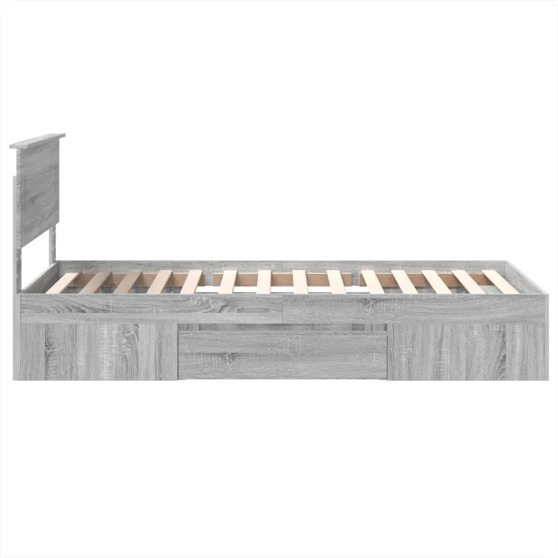 Lovos rėmas Pilkas Sonoma 80 x 200 cm Apdirbta mediena
