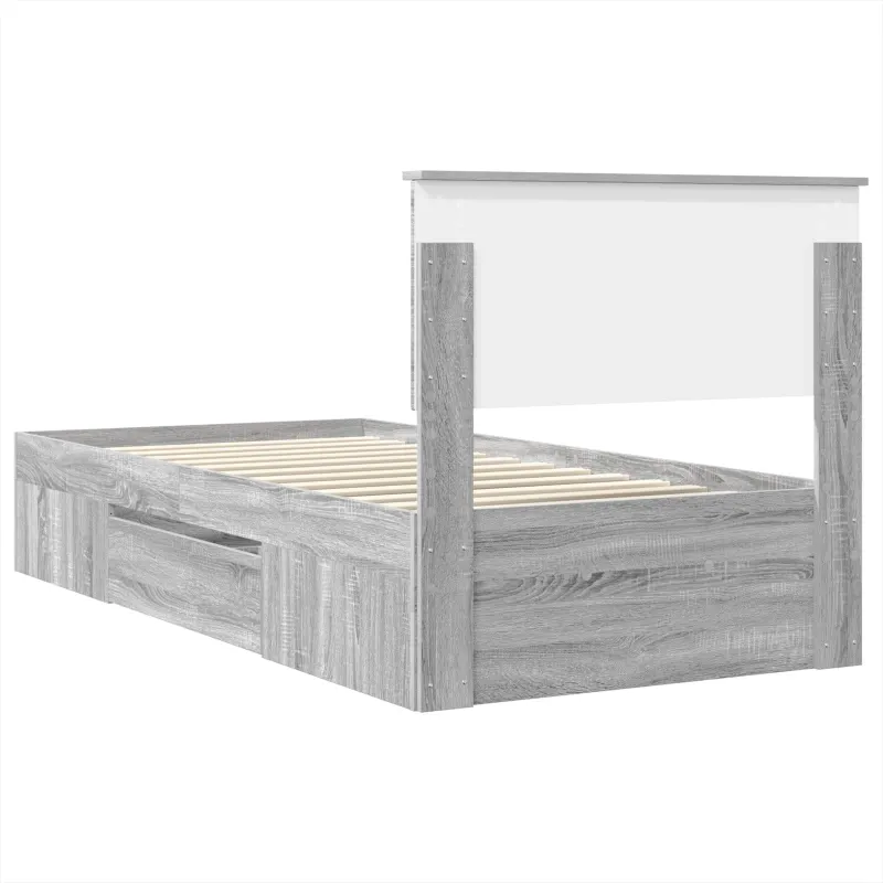Lovos rėmas Pilkas Sonoma 80 x 200 cm Apdirbta mediena