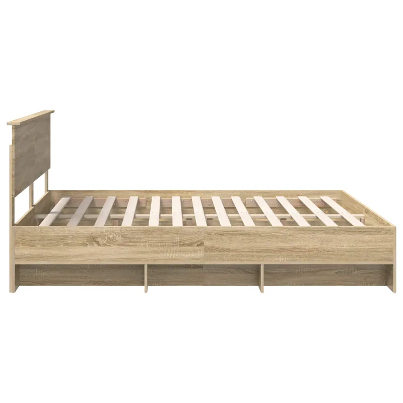 Lovos rėmas Sonoma ąžuolas 200 x 200 cm Apdirbta mediena