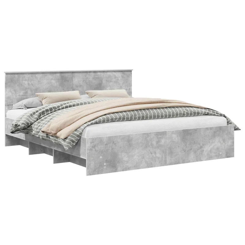 Lovos rėmas Betono pilka 200 x 200 cm Apdirbta mediena