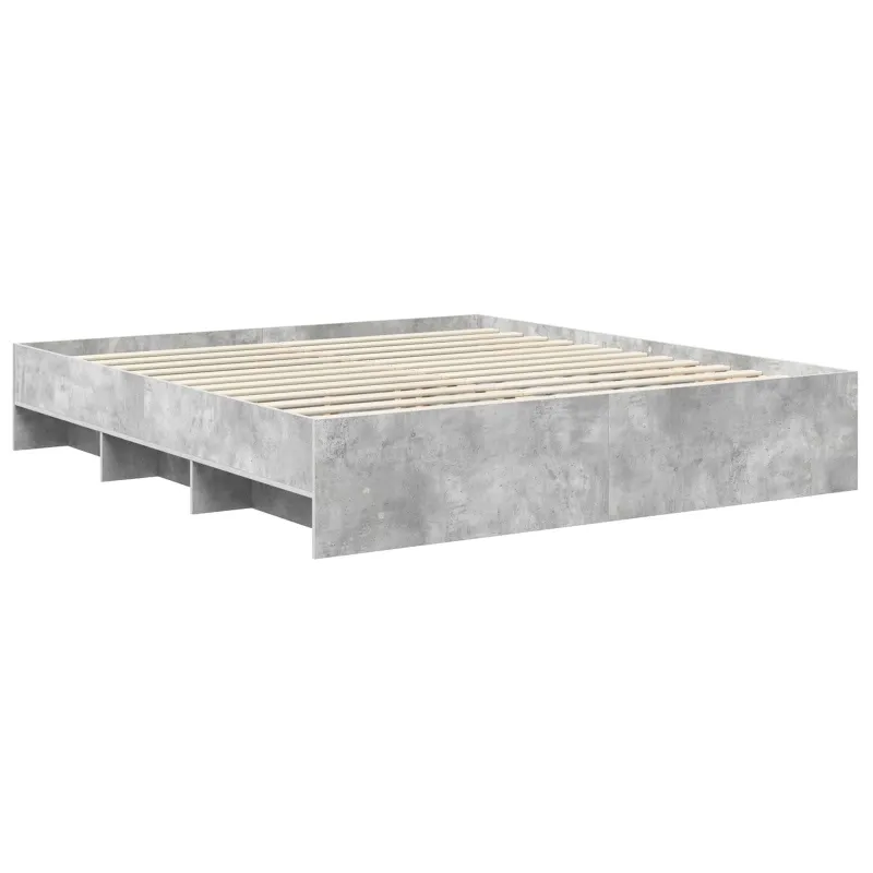 Lovos rėmas Betono pilka 200 x 200 cm Apdirbta mediena