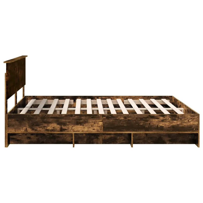 Lovos rėmas Rūkyta ąžuolas 200 x 200 cm Apdirbta mediena