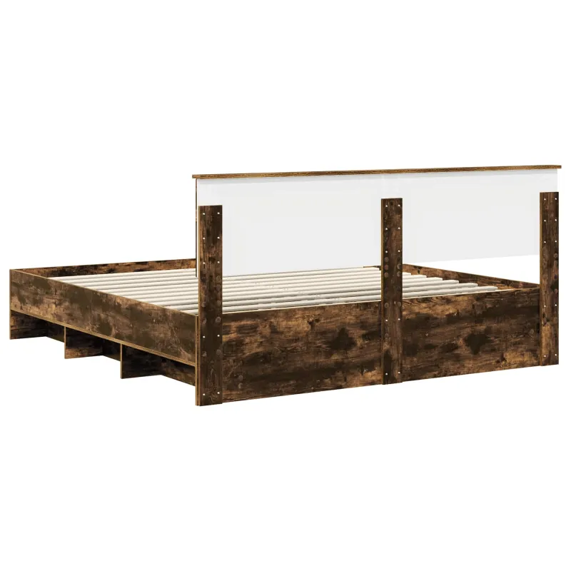 Lovos rėmas Rūkyta ąžuolas 200 x 200 cm Apdirbta mediena