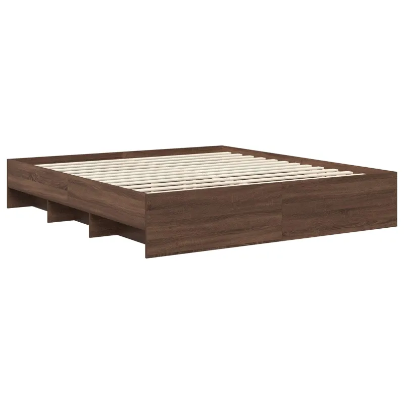 Lovos rėmas Rudas ąžuolas 200 x 200 cm Apdirbta mediena