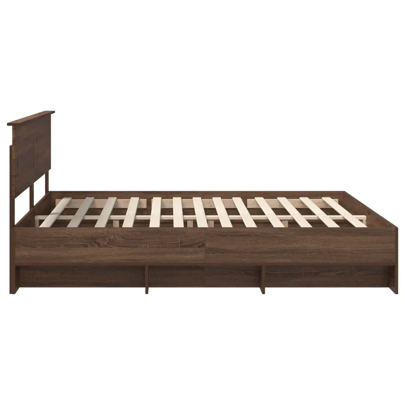 Lovos rėmas Rudas ąžuolas 200 x 200 cm Apdirbta mediena