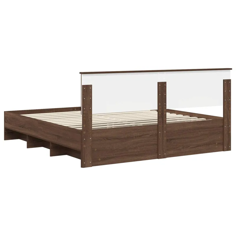 Lovos rėmas Rudas ąžuolas 200 x 200 cm Apdirbta mediena