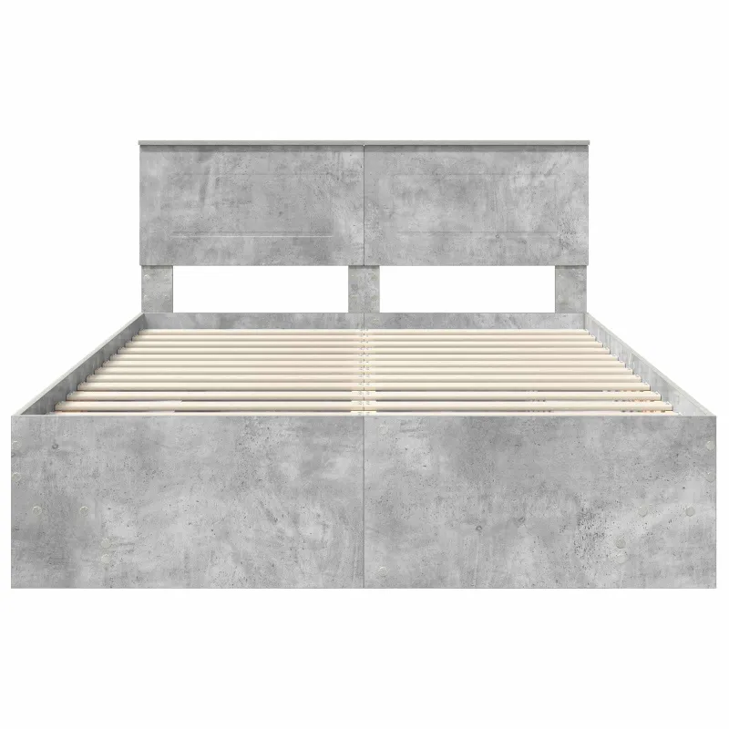 Lovos rėmas Betono pilka 160 x 200 cm Apdirbta mediena