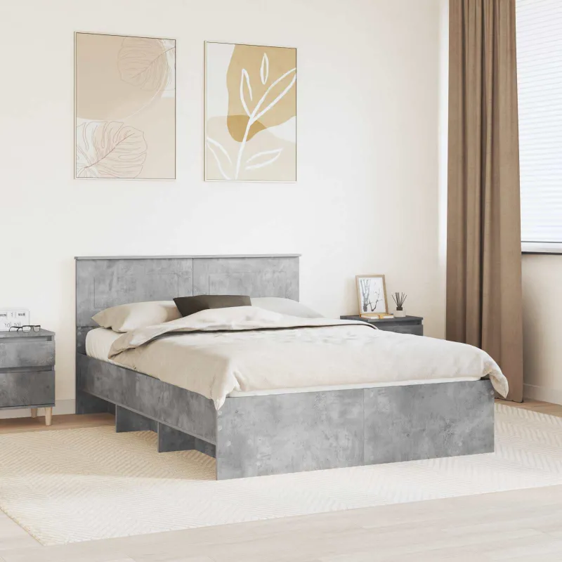 Lovos rėmas Betono pilka 150 x 200 cm Apdirbta mediena