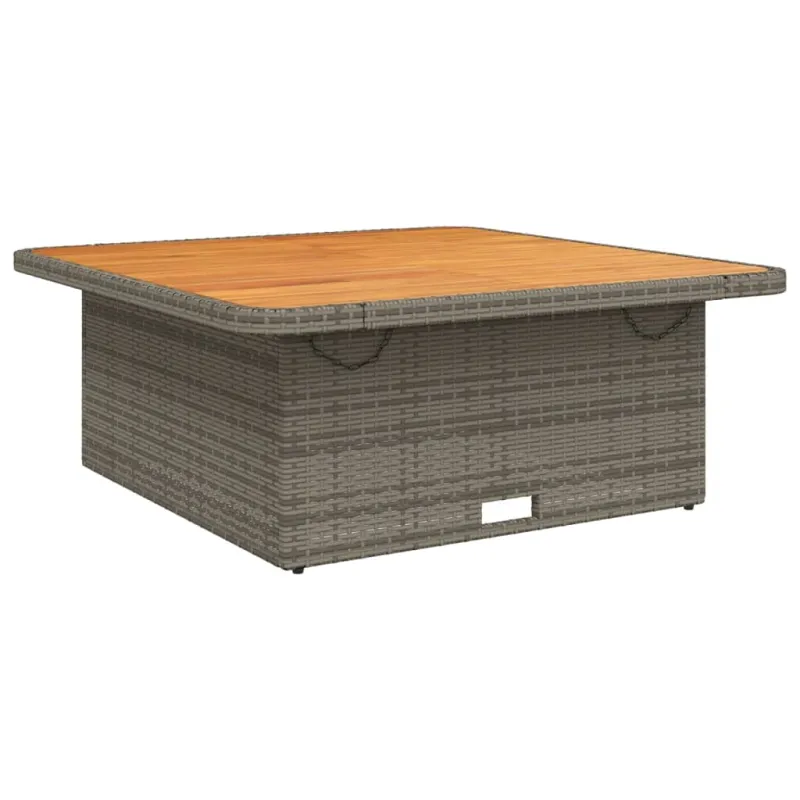 Sodo komplekti, 5 osaa, harmaa, polyrattana, tyynyineen