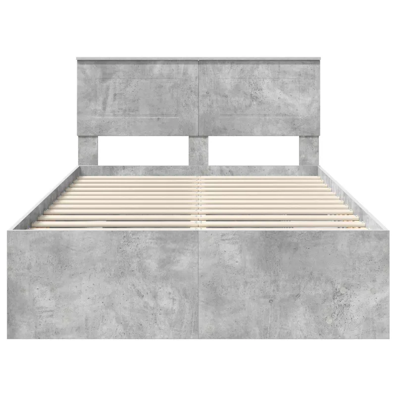 Lovos rėmas Betono pilka 137 x 203 cm Apdirbta mediena