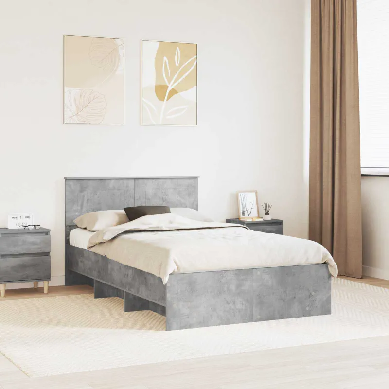 Lovos rėmas Betono pilka 120 x 123 cm Apdirbta mediena