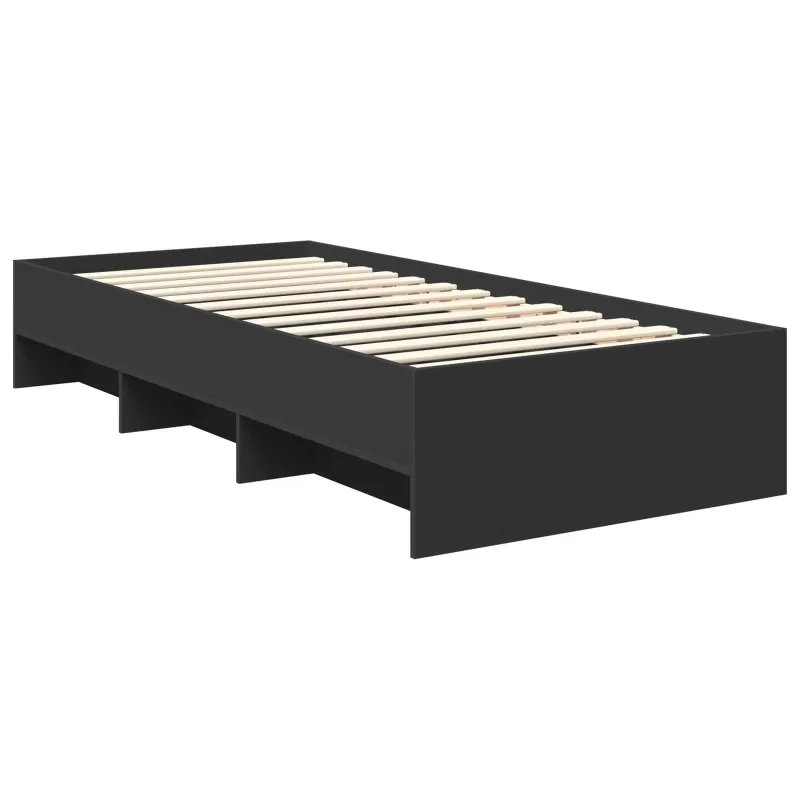 Lovos rėmas Juoda 120 x 123 cm Apdirbta mediena