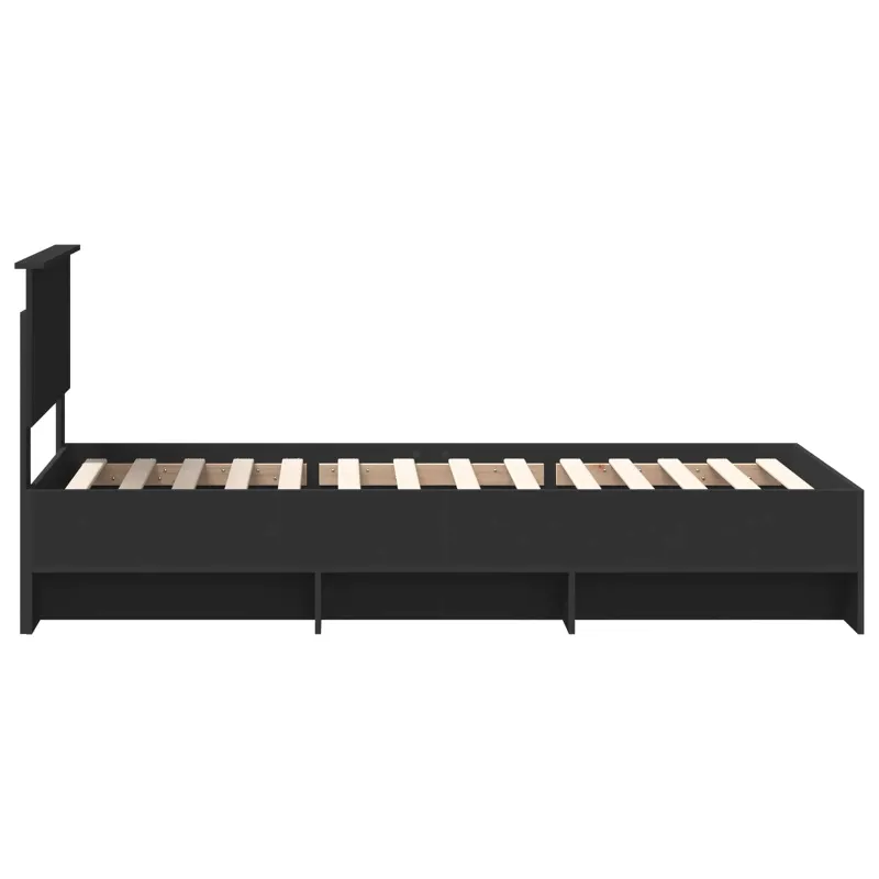 Lovos rėmas Juoda 120 x 123 cm Apdirbta mediena