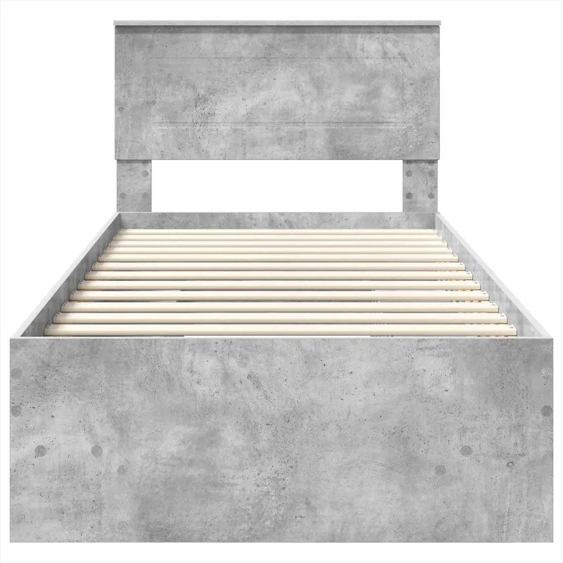 Lovos rėmas Betono pilka 120 x 123 cm Apdirbta mediena