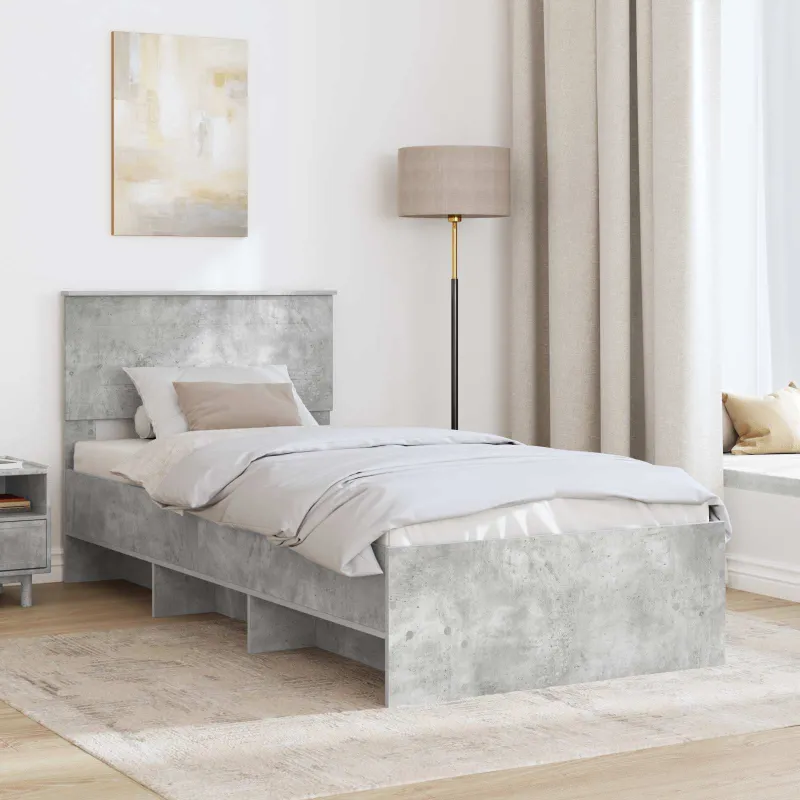 Lovos rėmas Betono pilka 80 x 200 cm Apdirbta mediena
