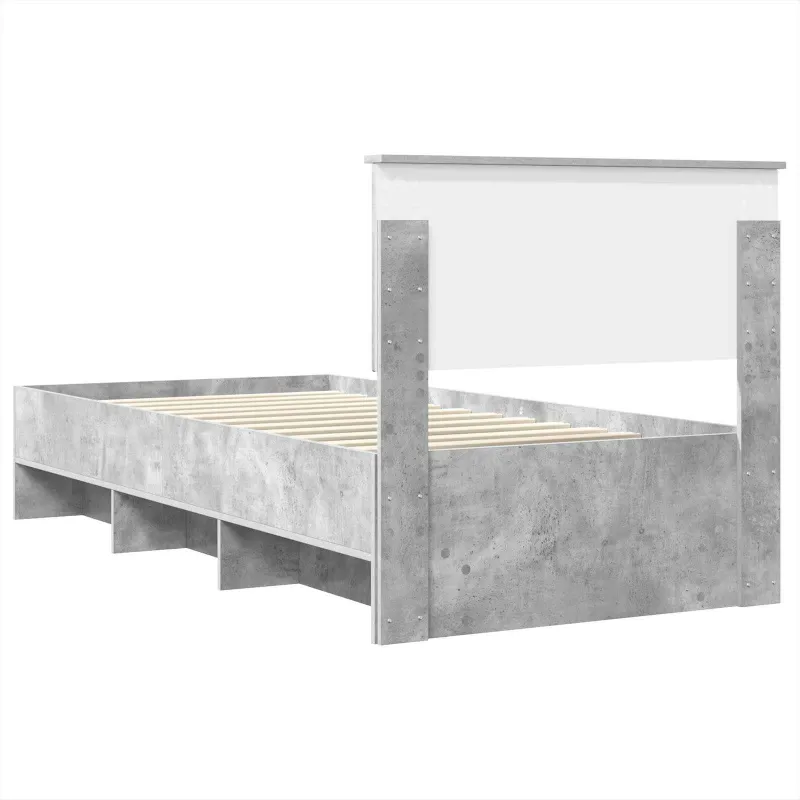 Lovos rėmas Betono pilka 80 x 200 cm Apdirbta mediena