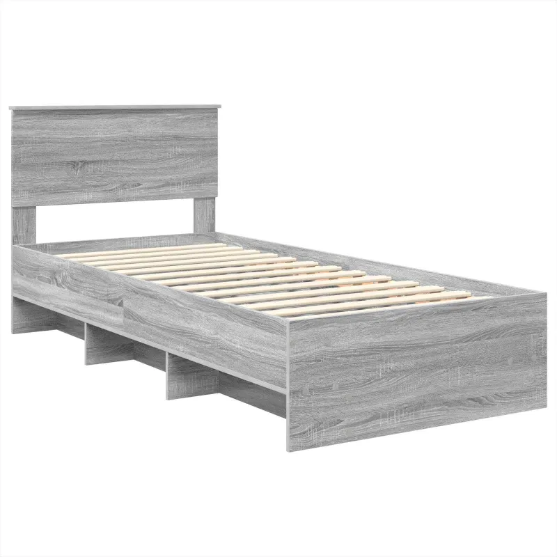 Lovos rėmas Pilkas Sonoma 80 x 200 cm Apdirbta mediena