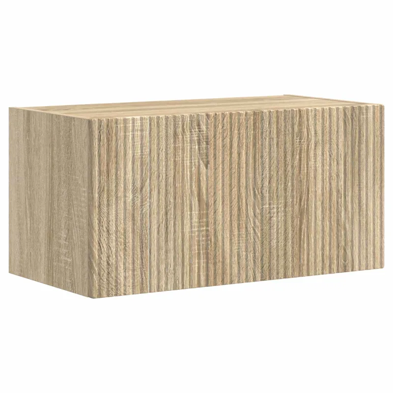 TV sieninio kabineto komplektas 4 pcs Sonoma ąžuolas