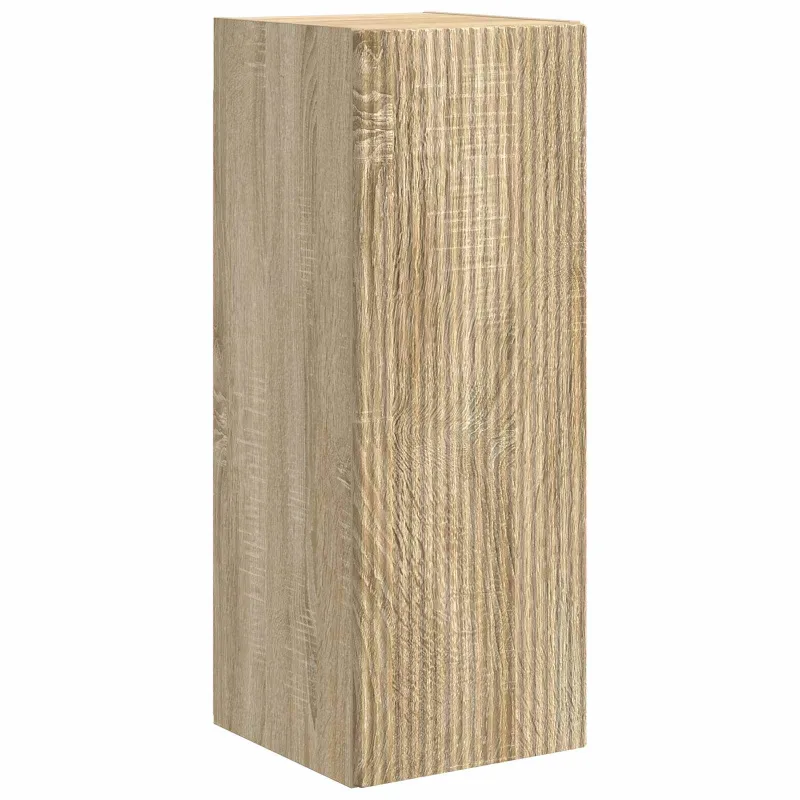 TV sieninio kabineto komplektas 4 pcs Sonoma ąžuolas
