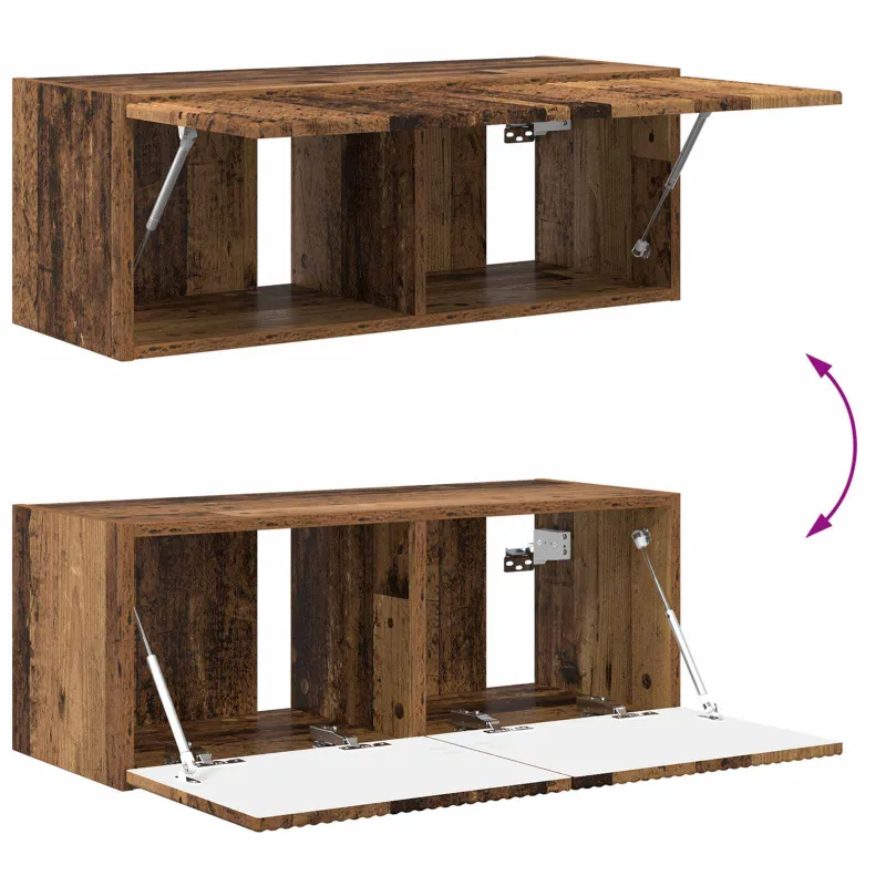 TV sieninio kabineto komplektas 4 pcs Senas medis