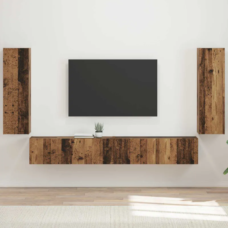 TV sieninio kabineto komplektas 4 pcs 29,5 x 31 x 100 cm