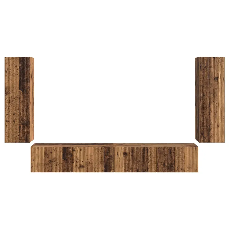 TV sieninio kabineto komplektas 4 pcs 29,5 x 31 x 100 cm